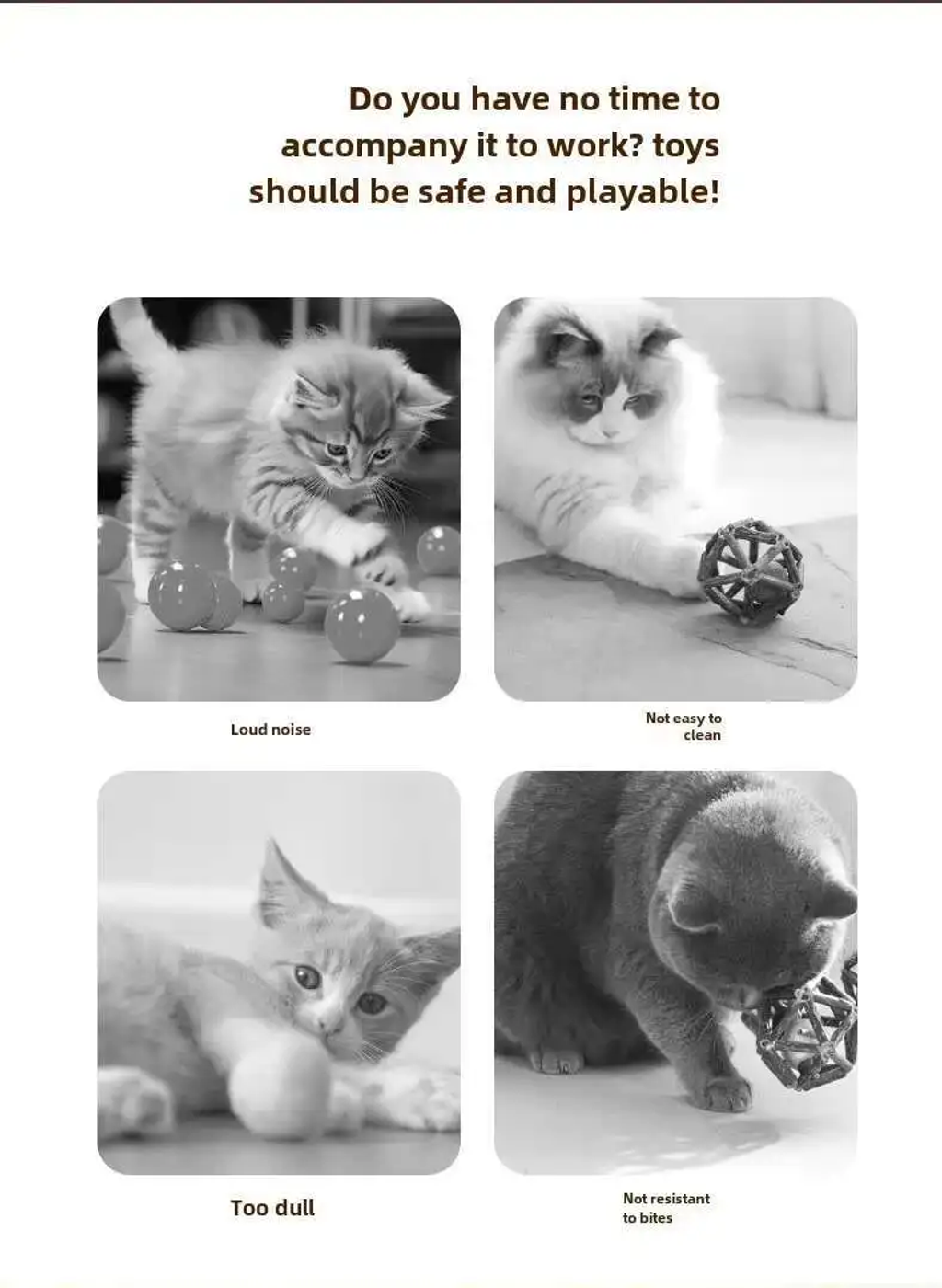 š„Big Saleš„ Speedy Tail 2.0 Interactive Cat Toys Ball with Tail Auto Smart Rolling Ball Toys for Pet Training Imitate Mouse
