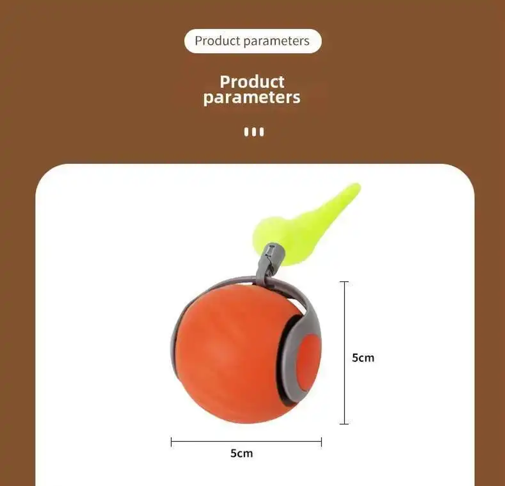 š„Big Saleš„ Speedy Tail 2.0 Interactive Cat Toys Ball with Tail Auto Smart Rolling Ball Toys for Pet Training Imitate Mouse